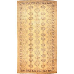 Antique Oushak Carpet Size: 12' x 22'