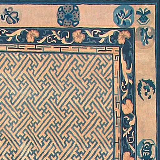 Chinese Antique Peking Carpet