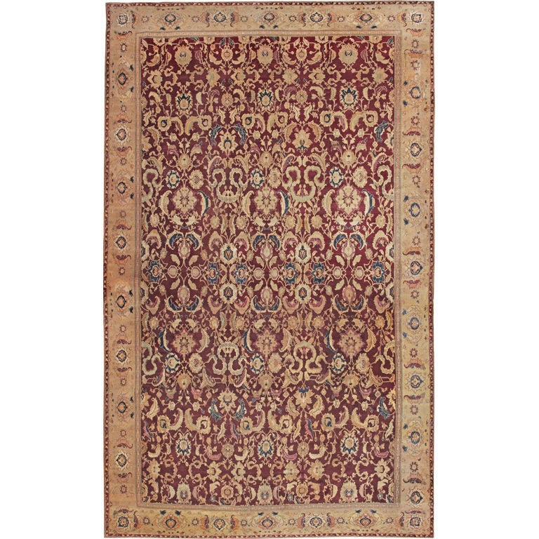 Antique Agra Carpet For Sale at 1stdibs