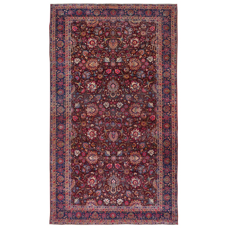 Antique Kerman Persian Rug For Sale at 1stdibs