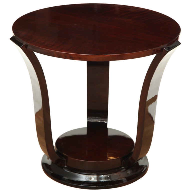 Art Deco Round Side Table For Sale
