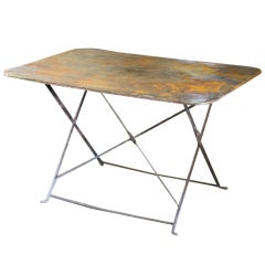 Antique Metal Bistro Table