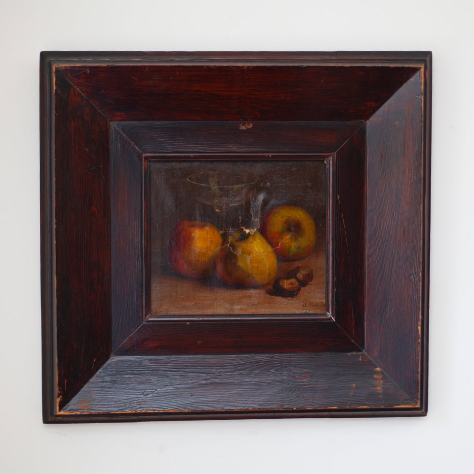 Still Life Painting with Pears, c. 1890 For Sale