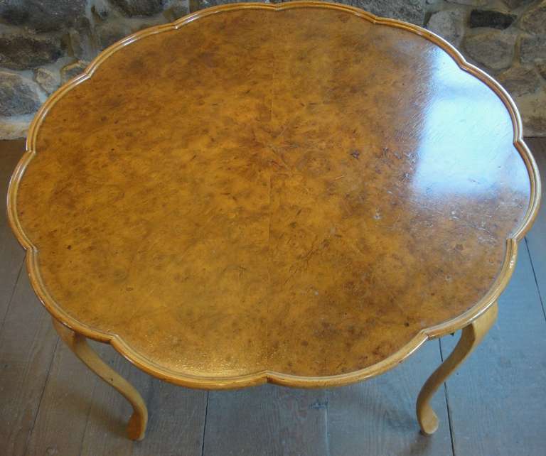 Mid-20th Century Scalloped Side Table