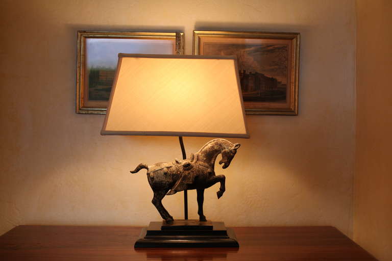 vintage horse lamp