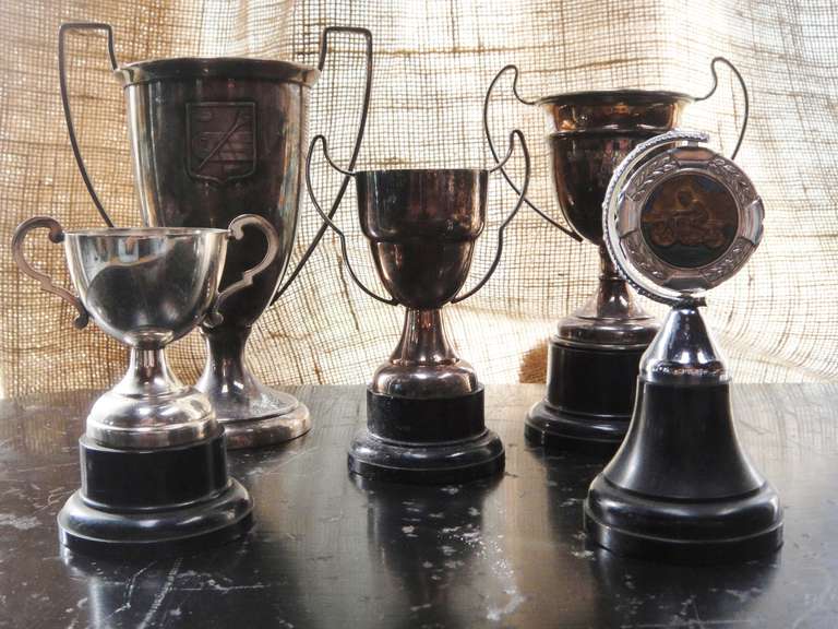 Unique Silver Plated trophies:

3 1/2