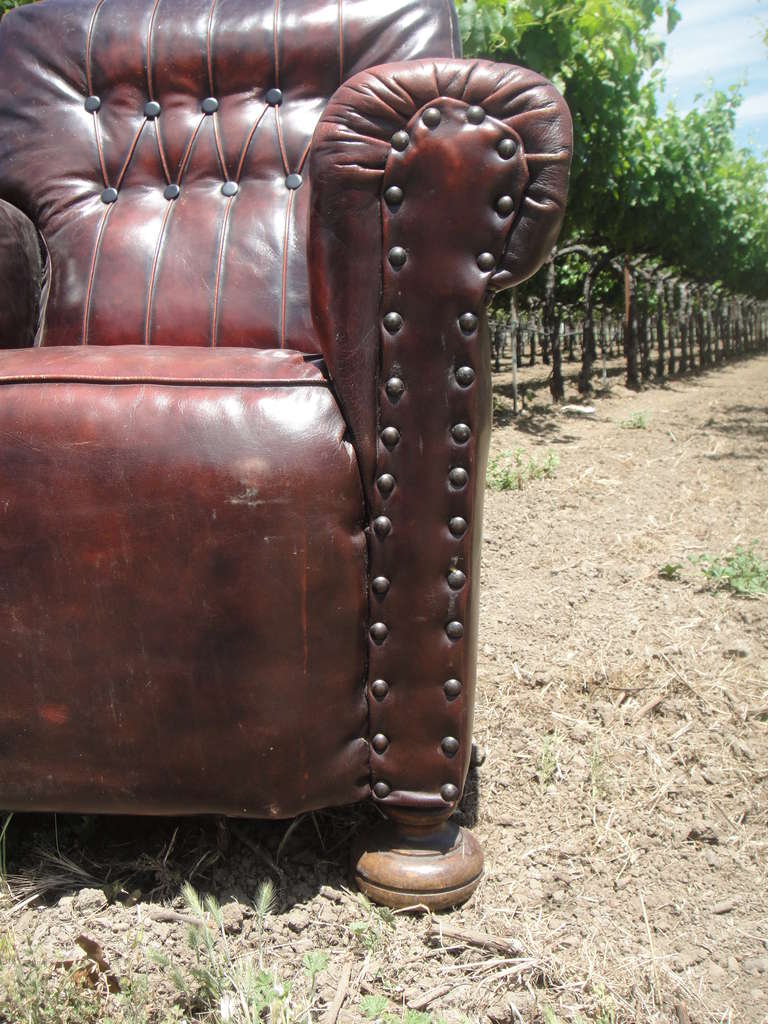 20th Century Leather Easy Armchair