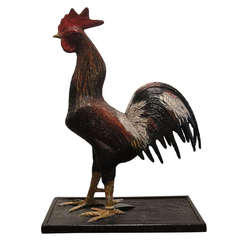 Antique Herbal Store Rooster Mascot