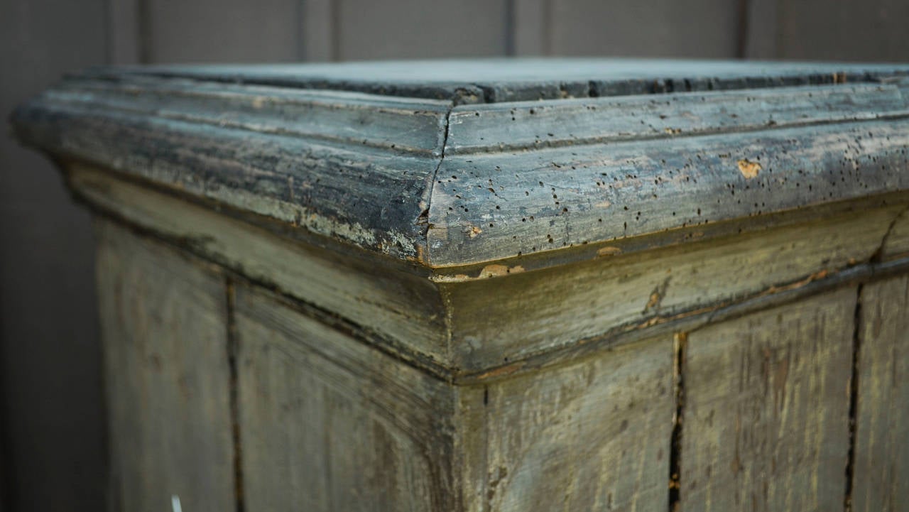 wooden pedastal