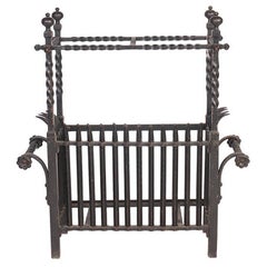 French Wrought Iron Umbrella Stand, c.1900