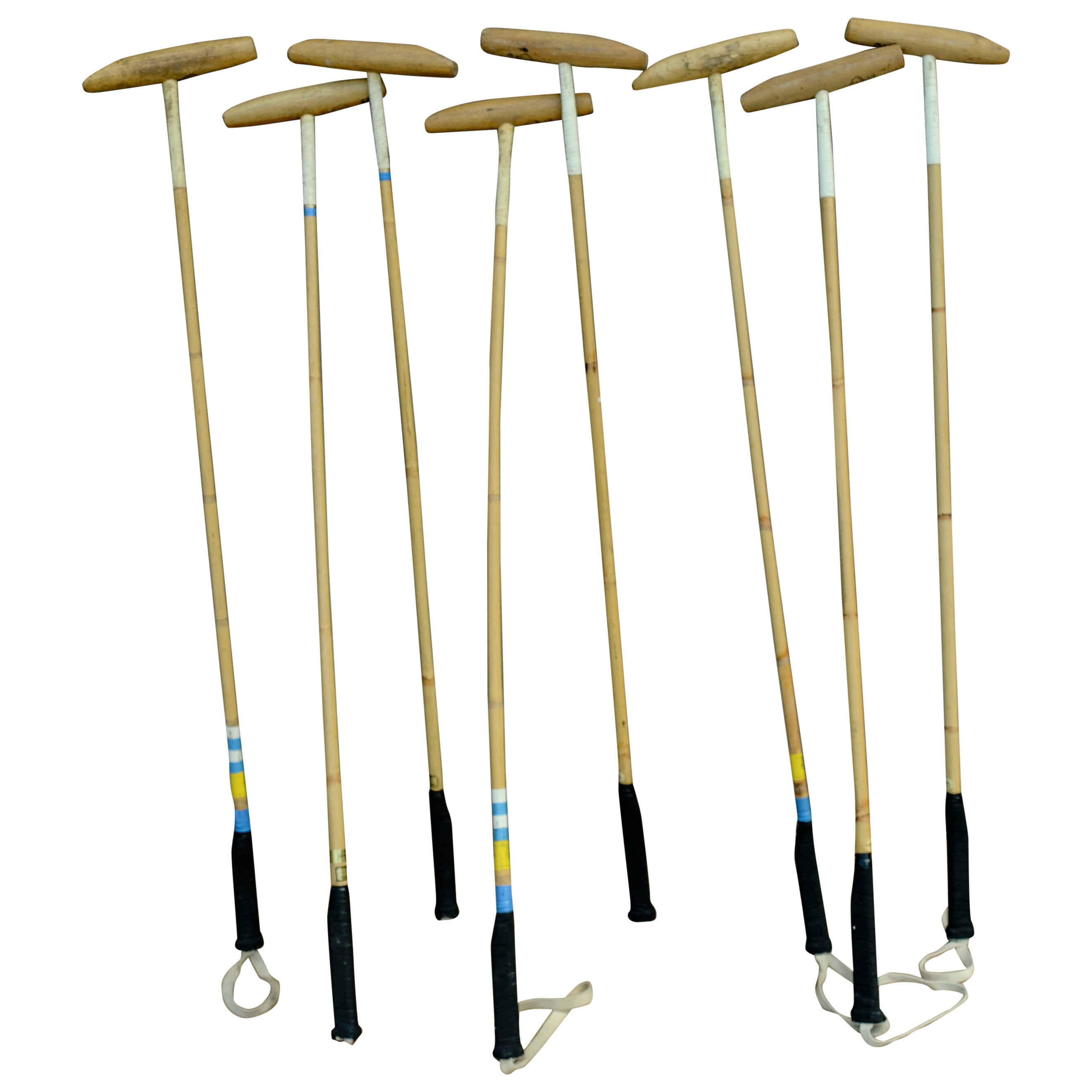 Set of Vintage Bamboo Polo Mallets