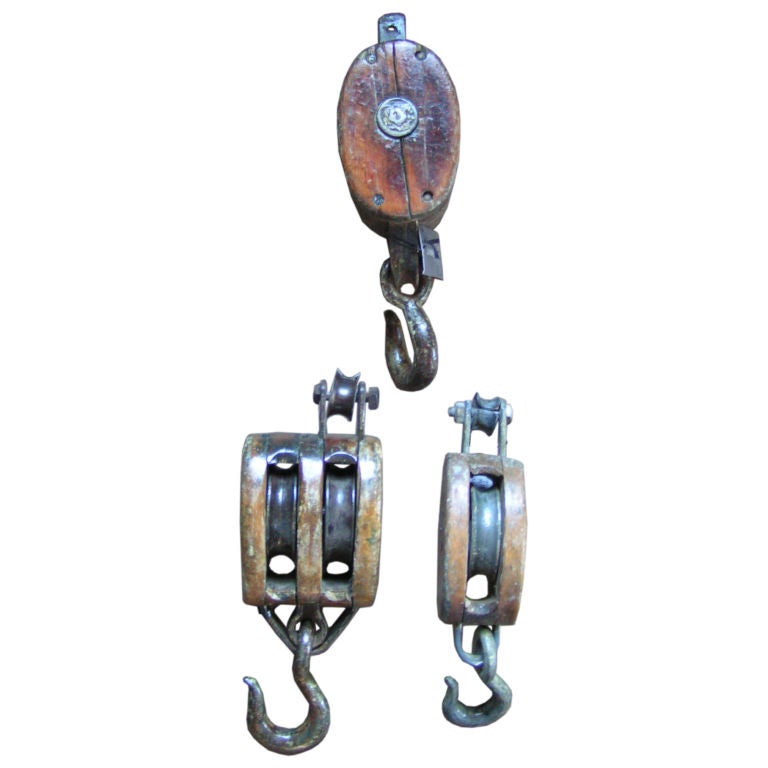 Vintage Wood Pulleys For Sale at 1stDibs | antique wooden pulleys value