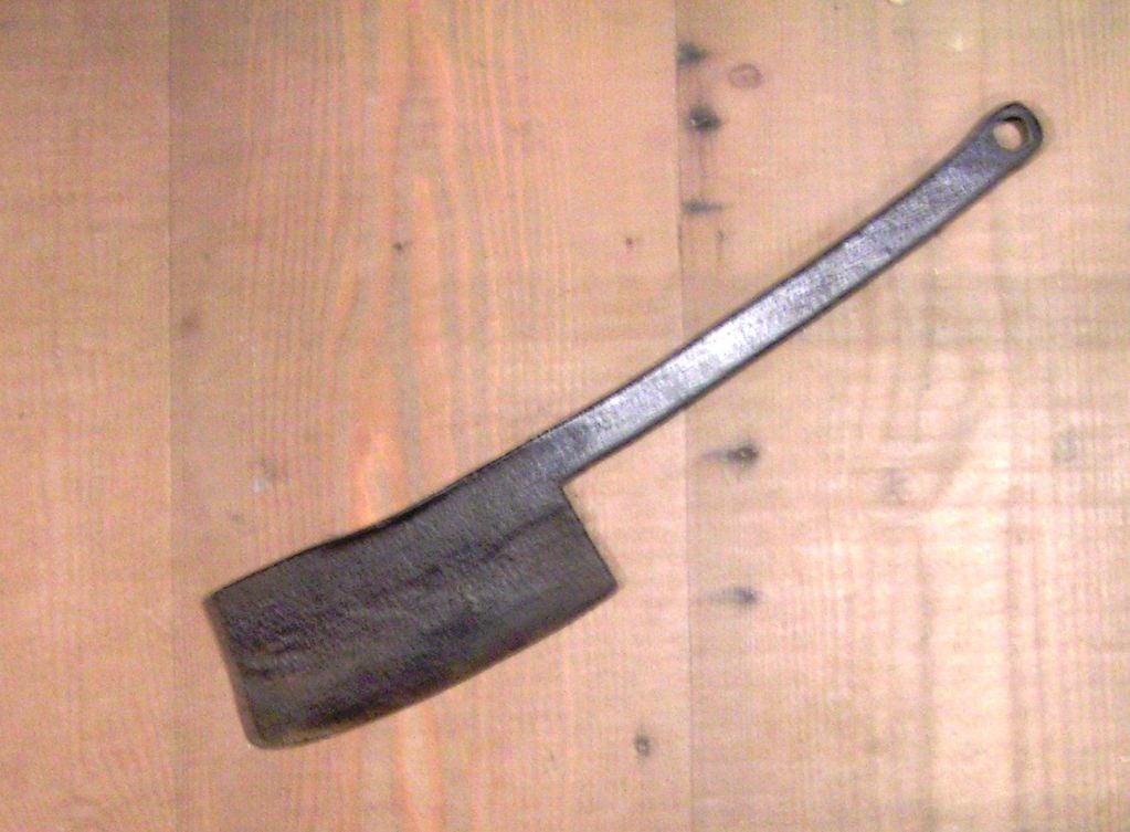 19th Century Vintage Iron Cleaver