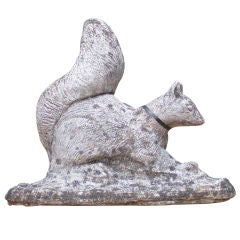 Vintage Italian Stone Squirrel