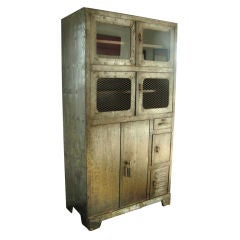 Vintage Metal Storage Cabinet, c. 1920's 2