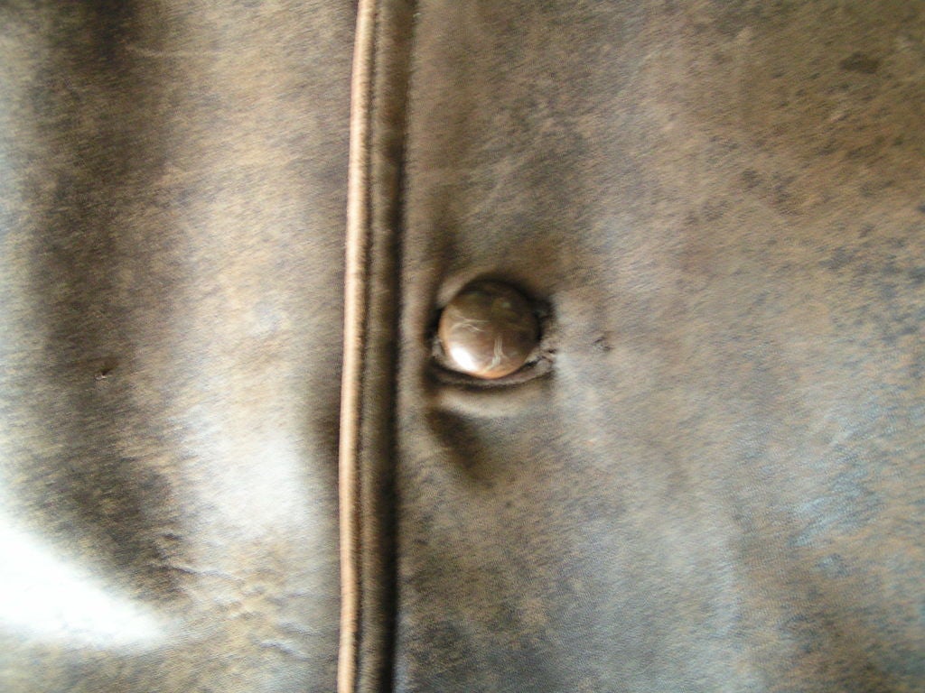 Vintage Leather Barn Jacket In Good Condition In Napa, CA