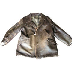 Vintage Leather Barn Jacket