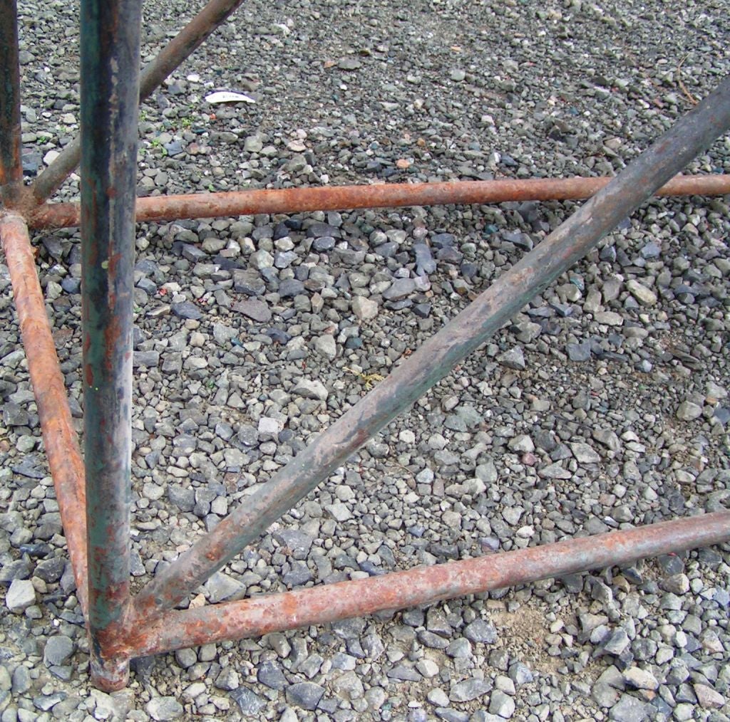 French Metal Console Table For Sale