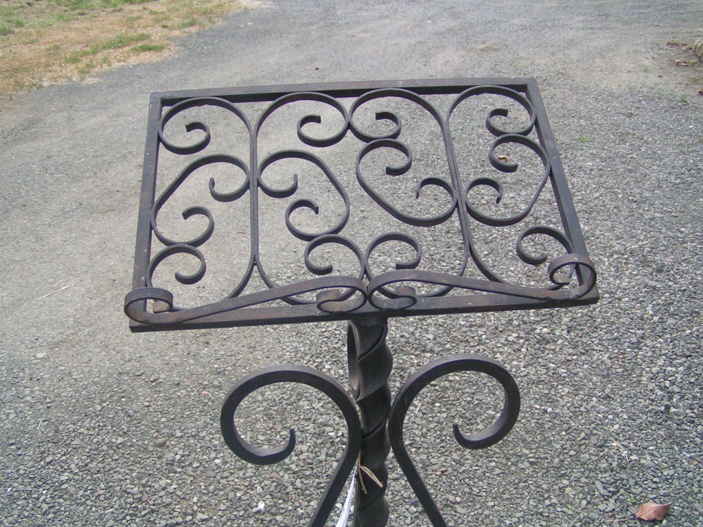 vintage wrought iron music stand