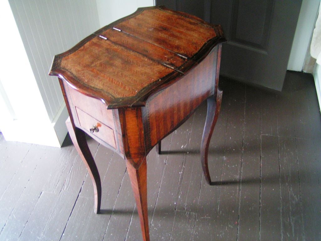 Petite Marquetry Side Table, circa Late 19th Century For Sale 2