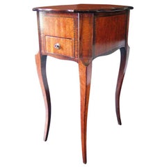 Petite Marquetry Side Table, circa Late 19th Century