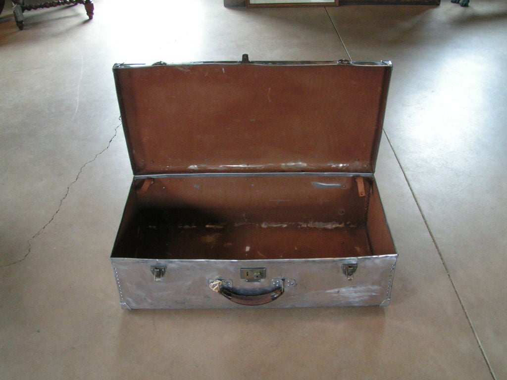 Petite Vintage Aluminum Trunk 2