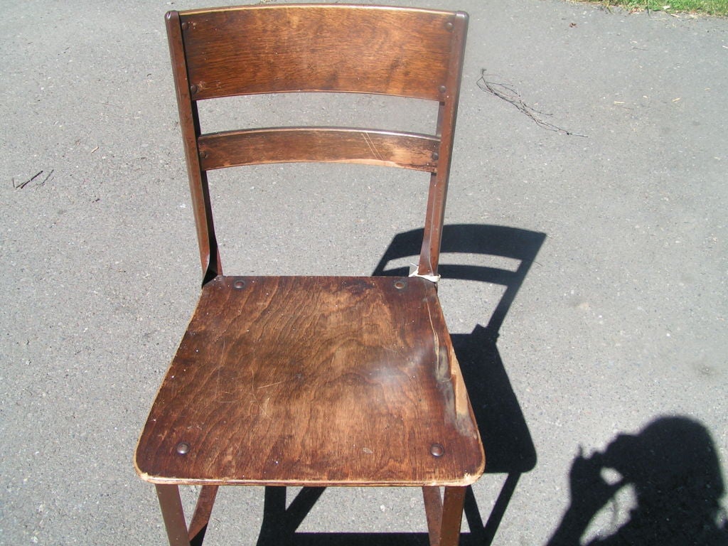 Mid-20th Century Toledo Industrial Chair Set