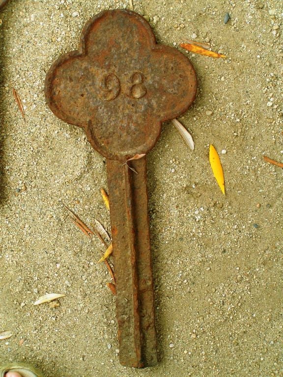 Antique Numbered Grave Markers at 1stdibs