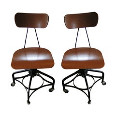 Pair of Used Adjustable Toledo Chairs, c. 1950's