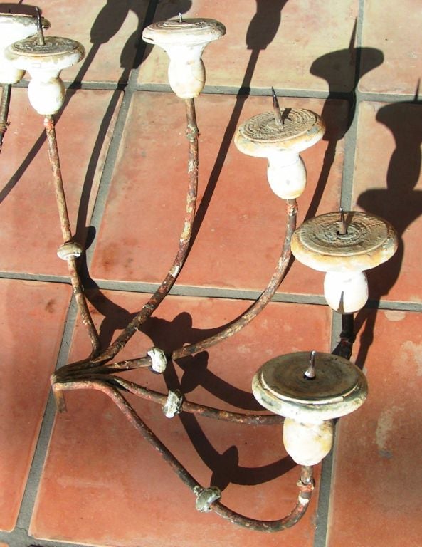 Paire d'appliques de candélabre italiennes, vers le 18ème siècle Bon état - En vente à Napa, CA