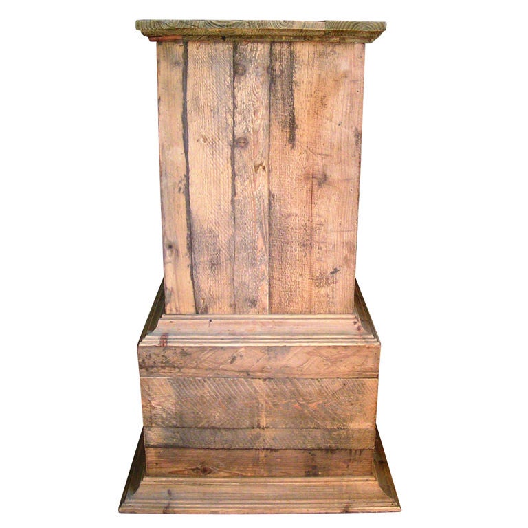 Vintage wood pedestal