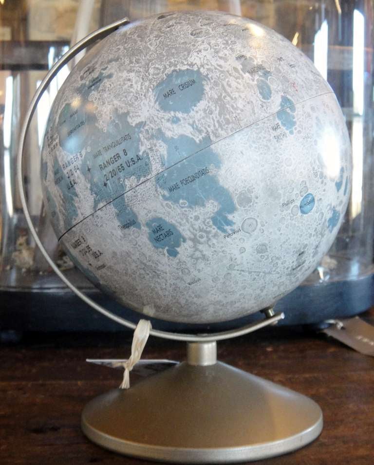 Hard to find Replogle mid century Lunar Globe. Made in America in 1962.