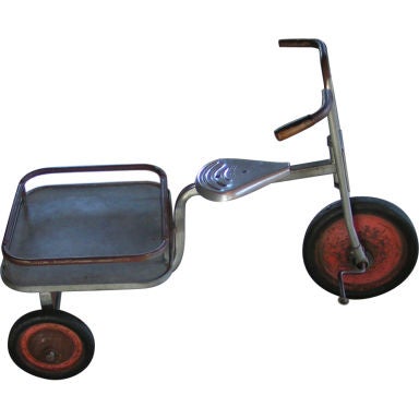 vintage silver rider angeles tricycle