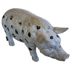 Vintage Plaster Pig