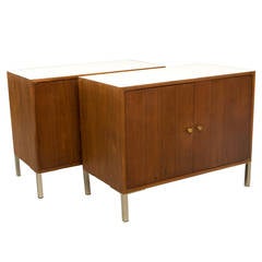 Pair of Mid-Century Two-Door Cabinets 2