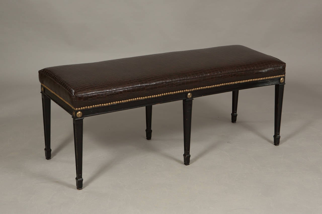 French Pair of Louis XVI Style Benches