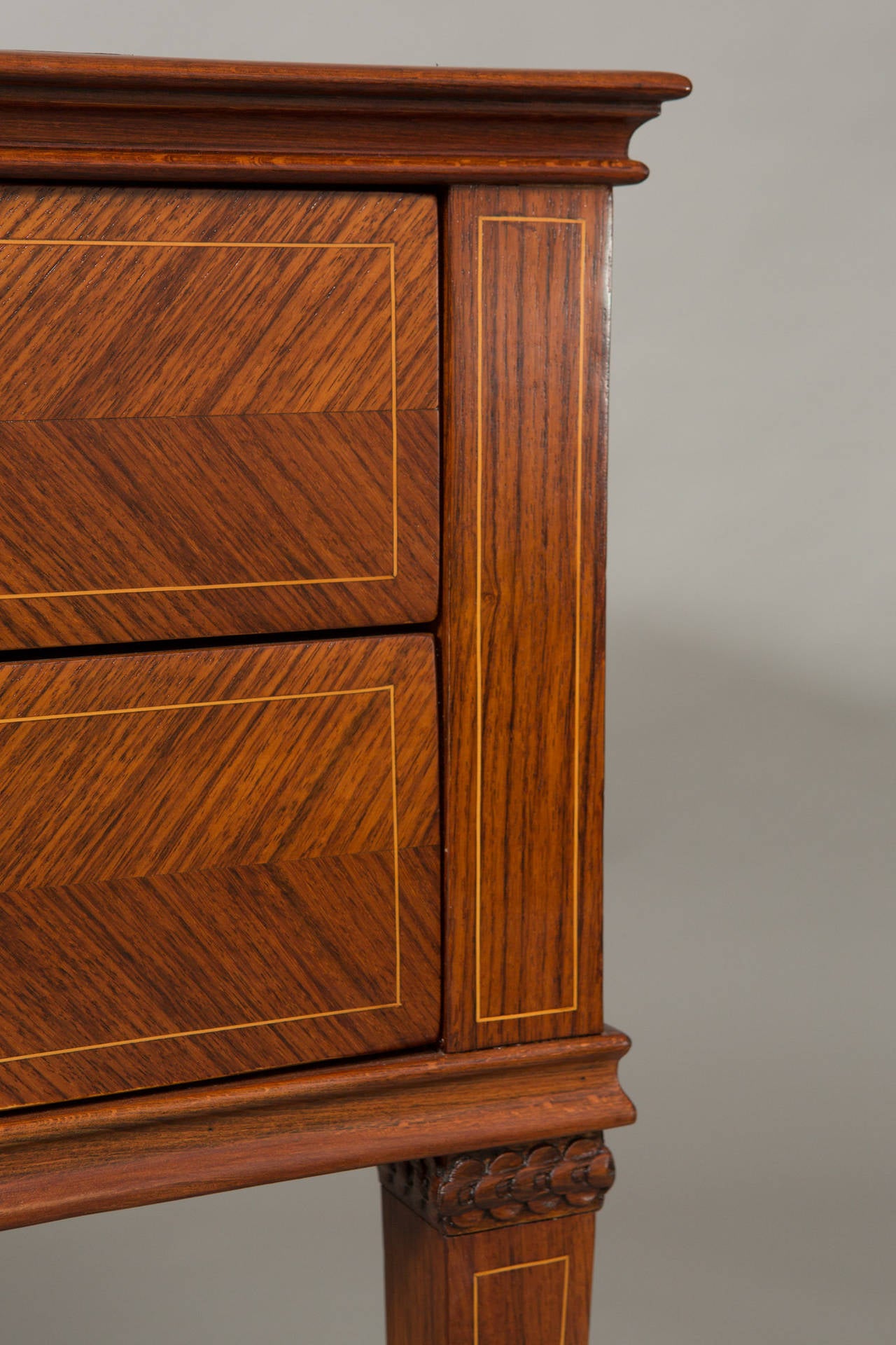 Neoclassical Black Leather-Top Bureau Plat 4