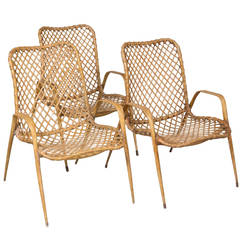 Three Fiberglass Resin Chairs by Troy Sunshade Company