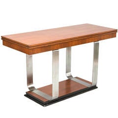 Art Deco Flip Top Console Table