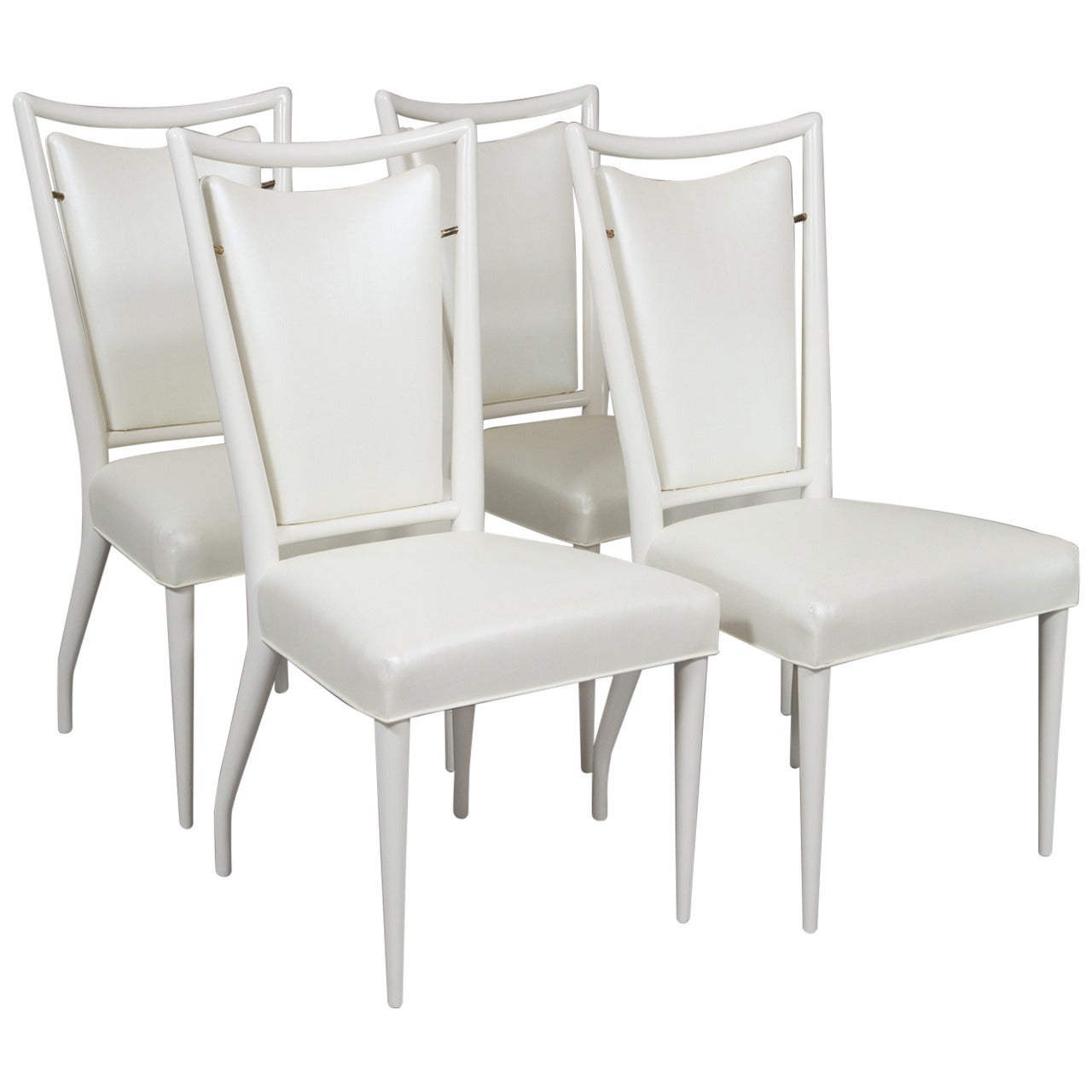 Set of J. Stuart Clingman Dining Chairs for Widdicomb For Sale