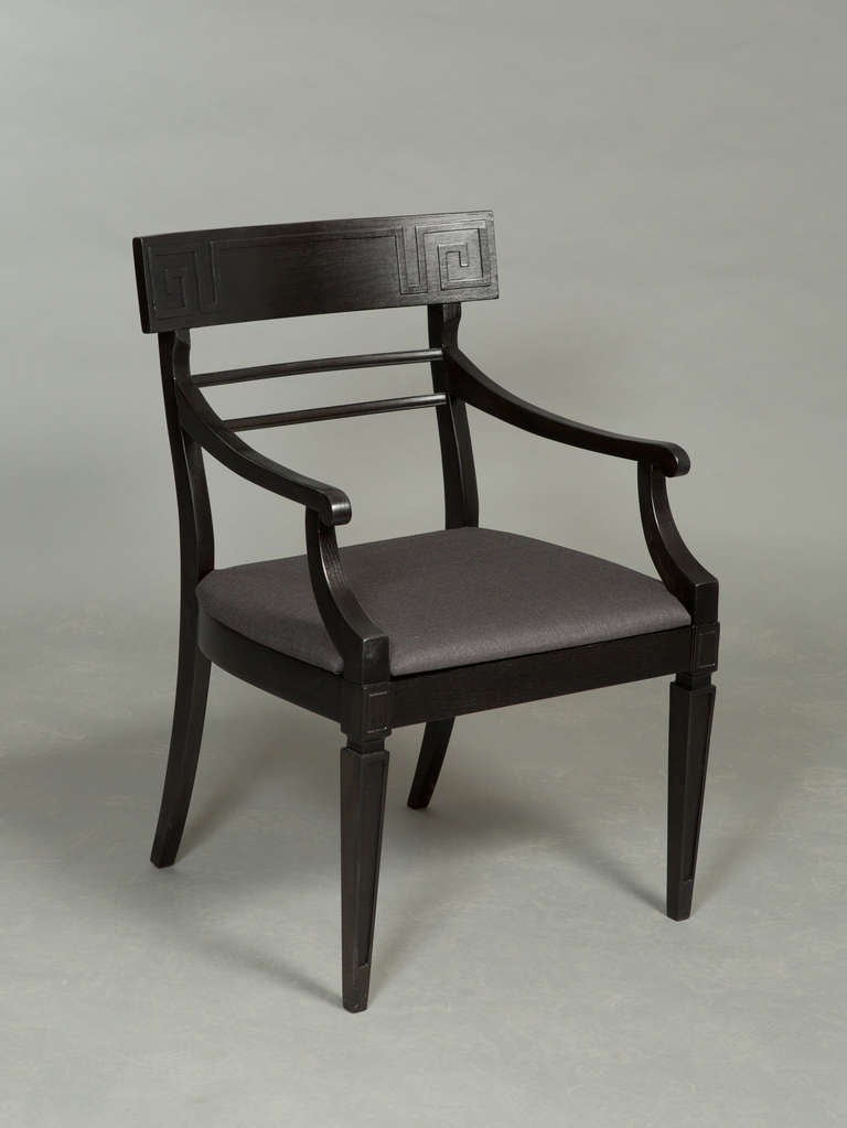 Mid-Century Modern Chaises de salle à manger Klismos en vente