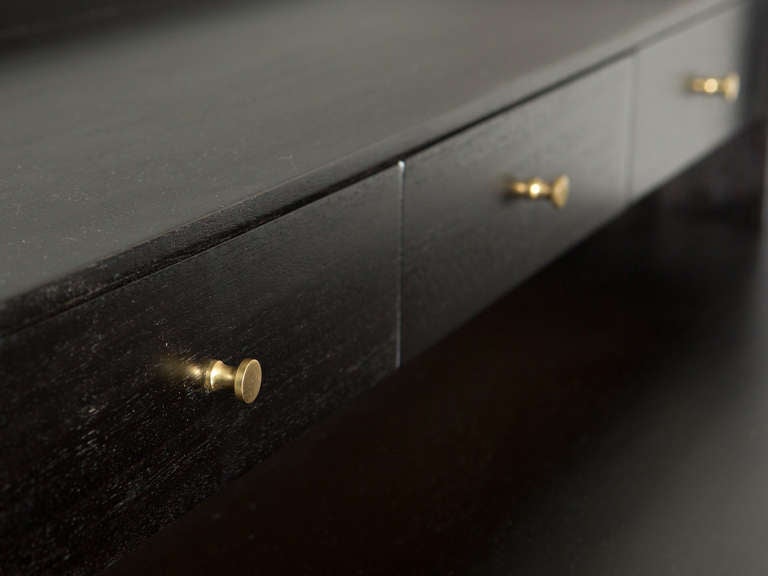 Paul McCobb Ebonized Tall Chest of Drawers or Secretary 3