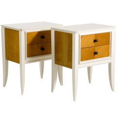 Pair of French Deco Style Nightstands