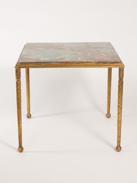 Gilt Metal Occasional Table