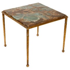 Gilt Metal Occasional Table