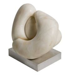 Vintage White Marble Sculpture