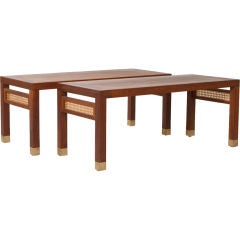 Pair of Mid-Century Modern Teak Benches 2