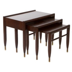 John Keal Mid-Century Modern Nesting Tables 8