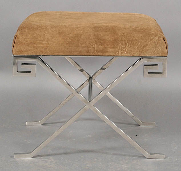 Pair of Neoclassical Greek Key Benches