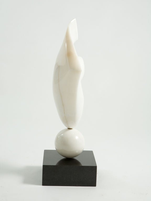 American Thea Tewi Marble Sculpture For Sale